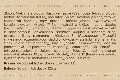 Trojbalení HAIR Cocktail – jahoda & máta