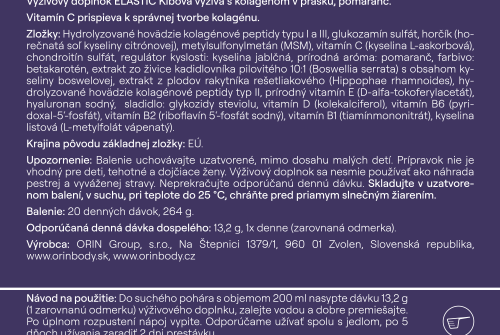 3x ORIN ELASTIC kloubní výživa s kolagenem