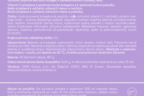3x ORIN BRONZE kolagen s betakarotenem