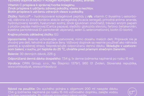 ORIN BEAUTY Kolagen komplex pro vlasy, nehty a pleť