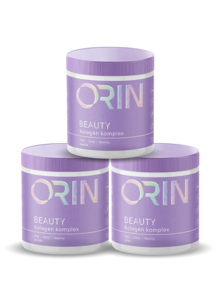 3x ORIN BEAUTY kolagen komplex pro vlasy, nehty a pleť